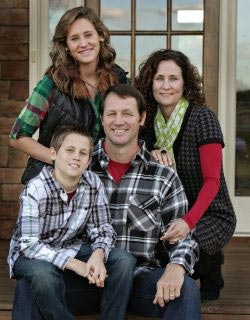 Anthony Sisco with his family