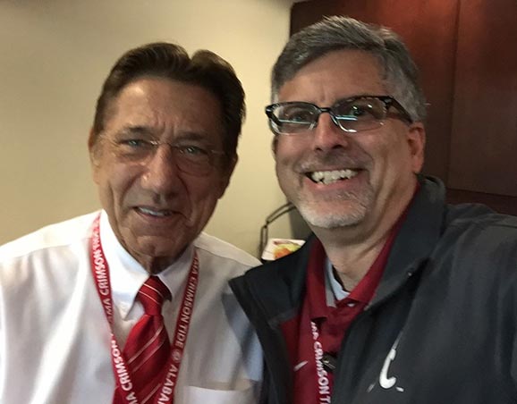 Ben Ellis with Joe Namath