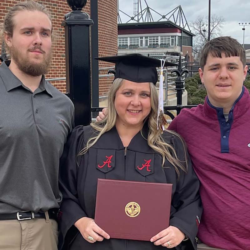 Dawn Stephens with her sons