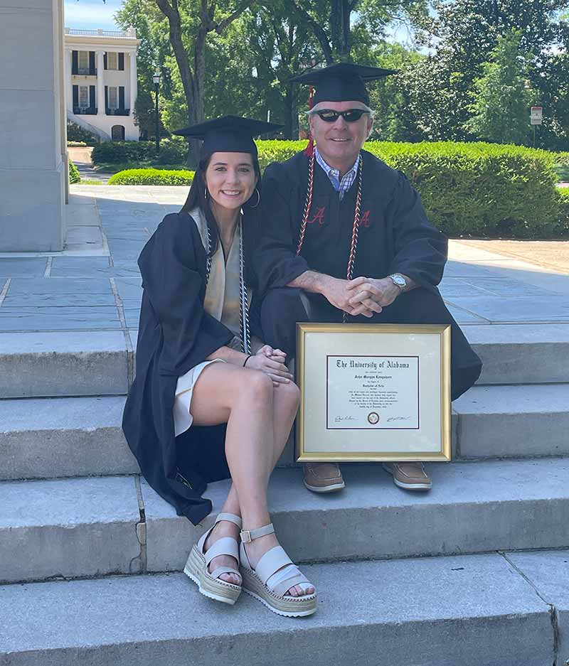 John Longshore with his daughter