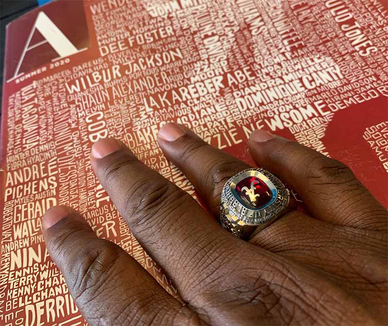 Thaddeus Garrett's class ring